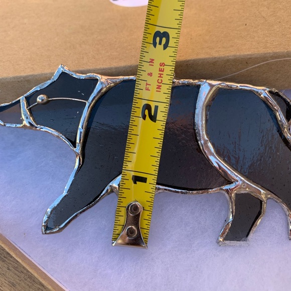 Black Bear Stained Glass Small Sun Catcher - Picture 10 of 12